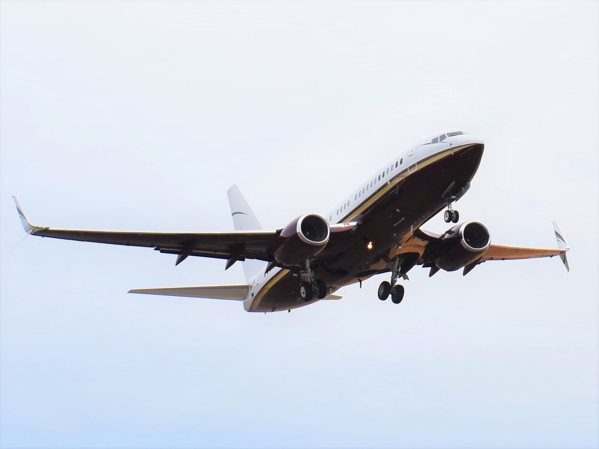 Full size: Boeing Businesses Jet  Boeing 737-700 N162WC at Aeropuerto de Cabo San Lucas Internacional